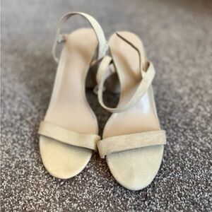 Elegant Cream Women's Sandal Heels